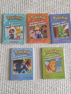 Pokemon Scholastic Books, Set Of 5